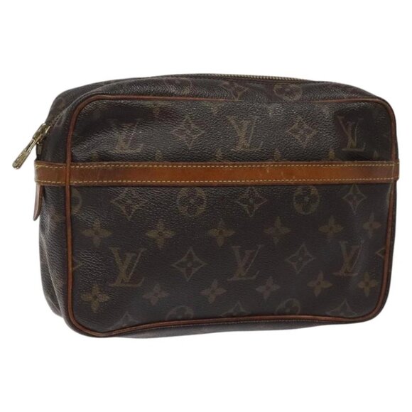LOUIS VUITTON Monogram Compiegne 23 Clutch Bag M51847 LV Auth 122340 - Picture 1 of 16